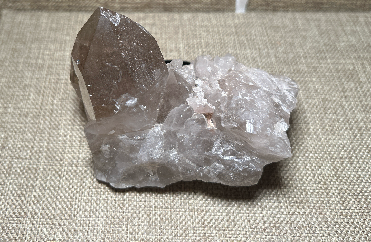 Smokey Quartz Cluster with Large Points for Grounding, Protection, and Energy Amplification