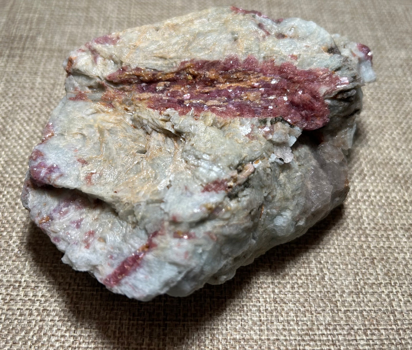 Pink Tourmaline in Quartz Mica Matrix for Emotional Healing, Love, and Heart Chakra Alignment