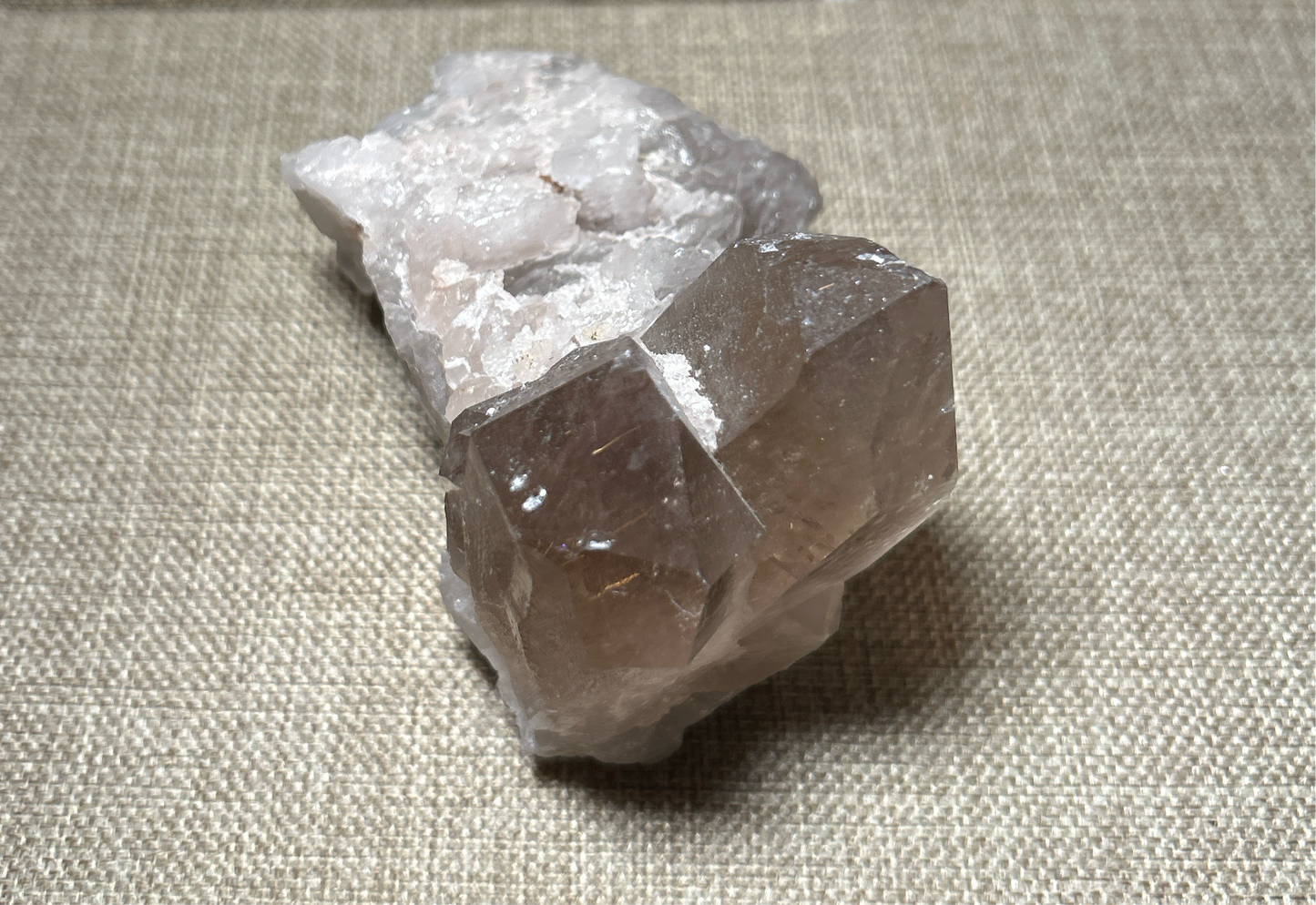Smokey Quartz Cluster with Large Points for Grounding, Protection, and Energy Amplification