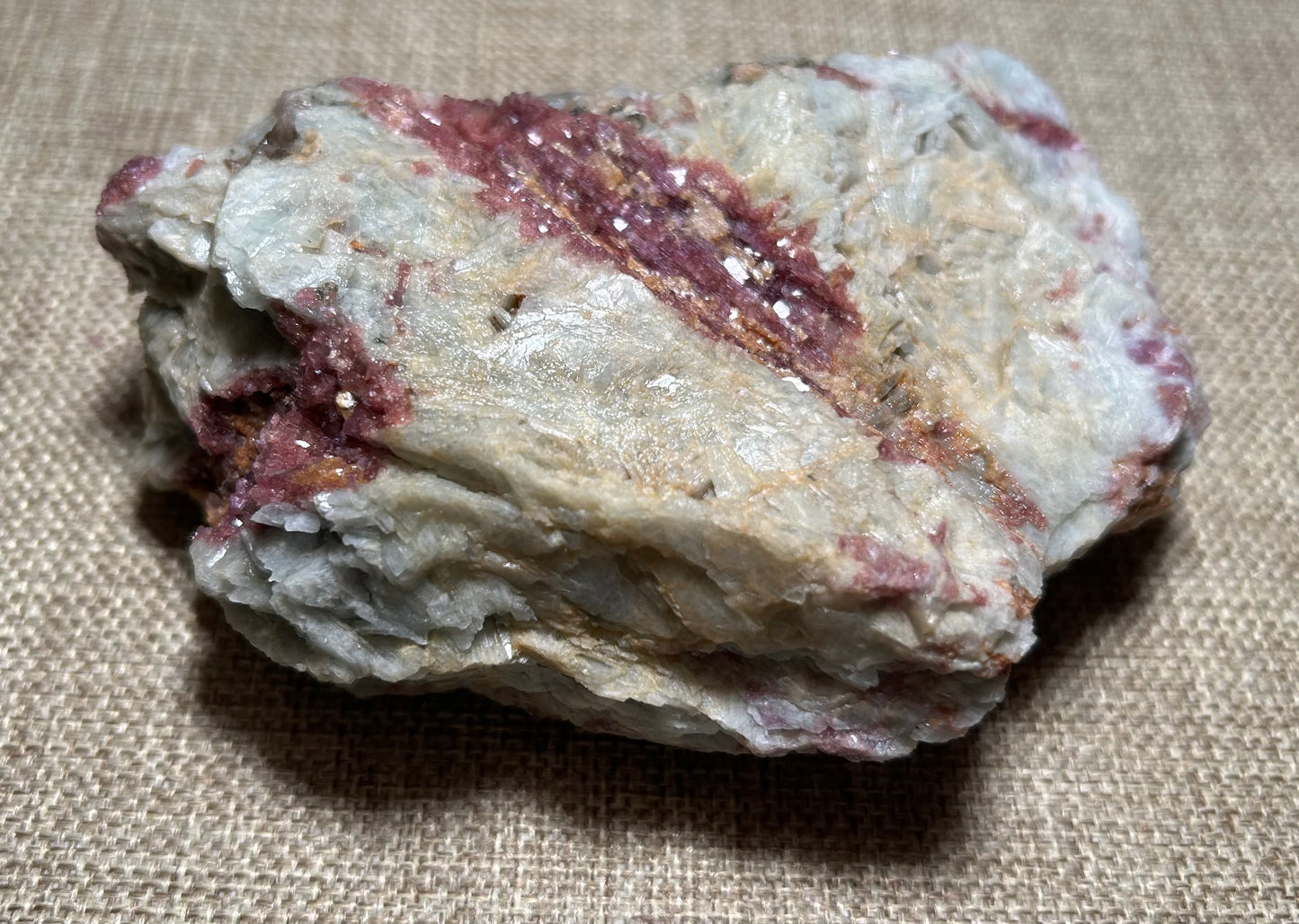 Pink Tourmaline in Quartz Mica Matrix for Emotional Healing, Love, and Heart Chakra Alignment