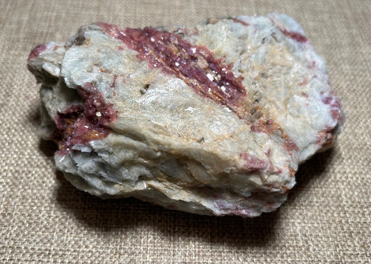 Pink Tourmaline in Quartz Mica Matrix for Emotional Healing, Love, and Heart Chakra Alignment