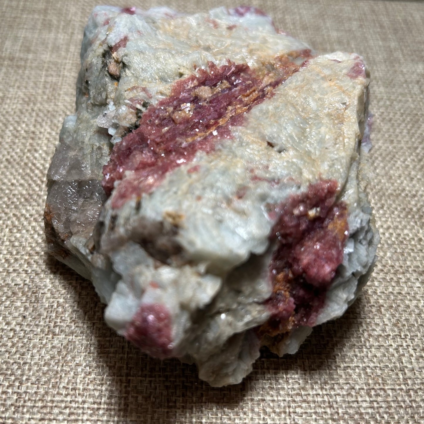 Pink Tourmaline in Quartz Mica Matrix for Emotional Healing, Love, and Heart Chakra Alignment