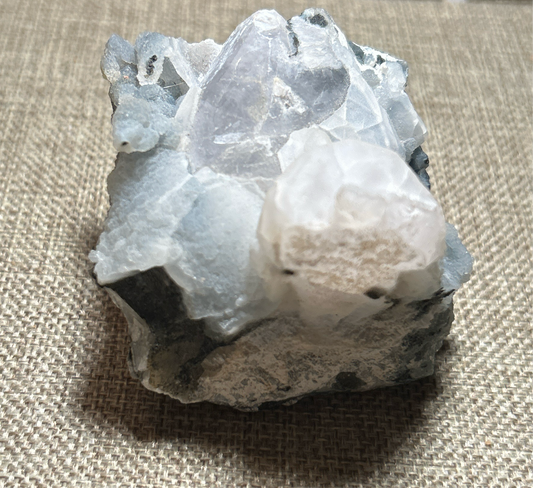 Apophyllite, Quartz, and Stilbite Cluster for Spiritual Growth and Energy Amplification