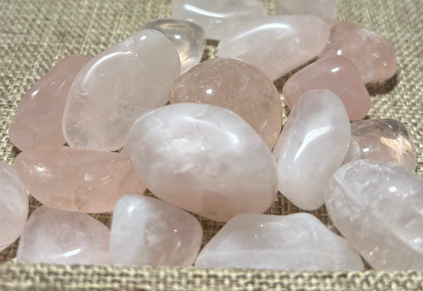 Rose Quartz Tumble Stone for Love, Compassion, and Emotional Healing