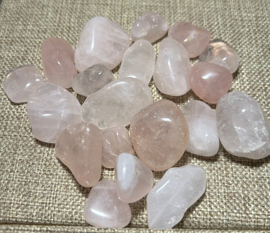 Rose Quartz Tumble Stone for Love, Compassion, and Emotional Healing